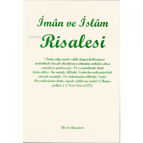 İman ve İslam Risalesi  Frontansicht 1