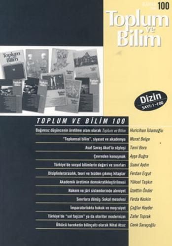 Toplum ve Bilim Sayı: 100  Frontansicht 1