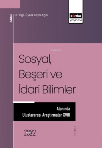 Sosyal, Beşeri ve İdari Bilimler Alanında Uluslararası Araştırmalar XVIII  Frontansicht 1