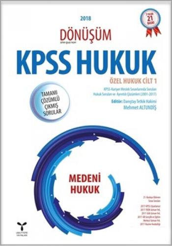 2018 Dönüşüm KPSS Hukuk - Özel Hukuk Cilt: 1  Frontansicht 1