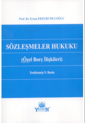 Sözleşmeler Hukuku (Özel Borç İlişkileri)  Frontansicht 1