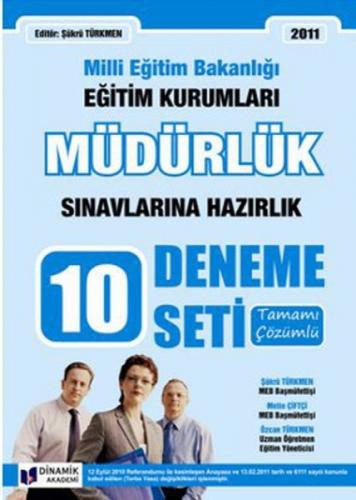MEB Eğitim Kurumları Müdürlük Sınavına Hazırlık Tamamı Çözümlü 10 Deneme Seti  Frontansicht 1