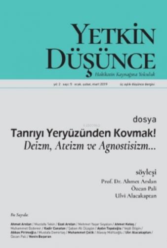 Yetkin Düşünce Sayı 5 - Deizm, Ateizm Ve Agnostizm;Tanrıyı Yeryüzünden Kovmak  Frontansicht 1