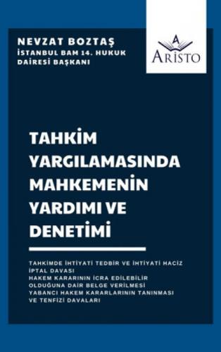 Tahkim Yargılamasında Mahkemenin Yardımı ve Denetimi  Frontansicht 1