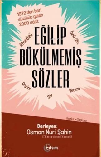 Eğilip Bükülmemiş Sözler  Frontansicht 1