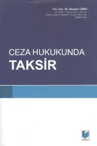 Ceza Hukukunda Taksir  Frontansicht 1