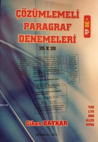 Çözümlemeli Paragraf Denemeleri  Frontansicht 1