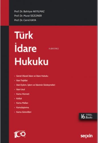 Türk İdare Hukuku  Frontansicht 1