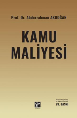 Kamu Maliyesi  Frontansicht 1