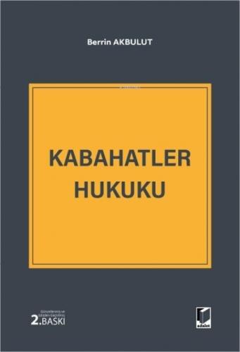 Kabahatler Hukuku  Frontansicht 1