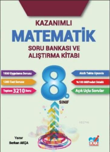 8.Sınıf 2017 Kazanımlı Matematik Soru Bankası ve Alıştırma Kitabı  Frontansicht 1