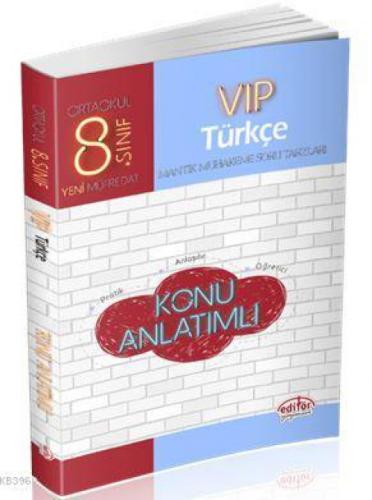 Editör Yayınları 8. Sınıf LGS VIP Türkçe Konu Anlatımlı Editör  Frontansicht 1