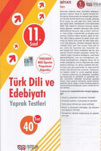 Nitelik - 11. Sınıf Türk Dili ve Edebiyatı Yaprak Testleri  Frontansicht 1