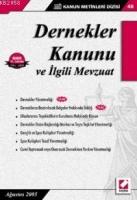 Dernekler Kanunu; ve İlgili Mevzuat  Frontansicht 1