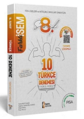 İsem 2021 Farklı İsem 8 Sınıf Türkçe Fasikül Fasikül 10 Deneme  Frontansicht 1