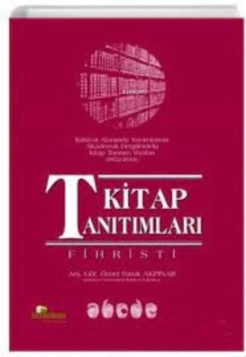 Kitap Tanıtımları Fihristi  Frontansicht 1