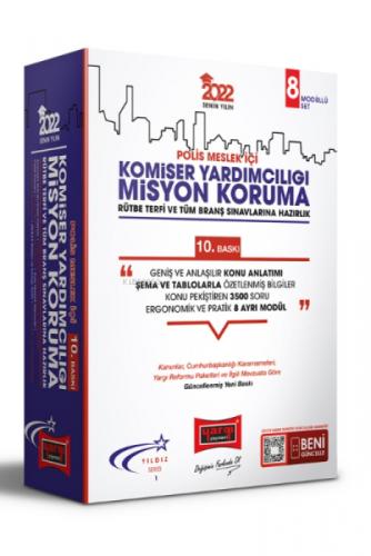 2022 Polis Meslek İçi Komiser Yardımcılığı Misyon Koruma Sınavlarına Hazırlık Yıldız Serisi Konu Anlatım  Frontansicht 1