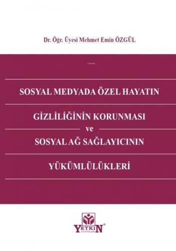 Sosyal Medyada Özel Hayatın Gizliliğinin Korunması ve Sosyal Ağ Sağlayıcının Yükümlülükleri  Frontansicht 1