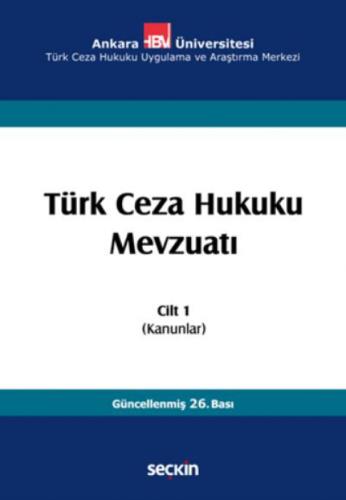 Türk Ceza Hukuku Mevzuatı Cilt:1  Frontansicht 1