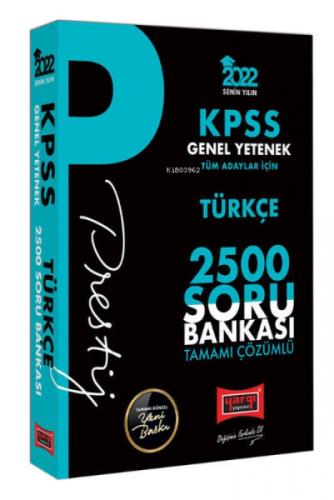2022 KPSS Genel Yetenek Türkçe Prestij Seri Tamamı Çözümlü 2500 Soru Bankası  Frontansicht 1