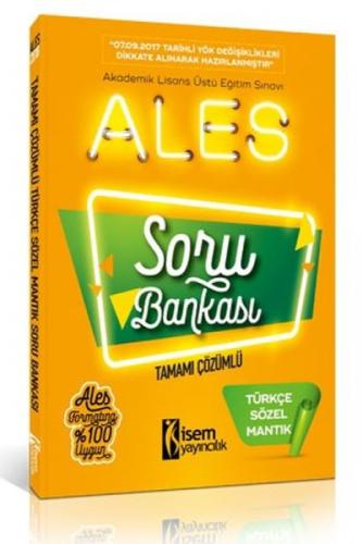 2018 ALES Türkçe Sözel Mantık Tamamı Çözümlü Soru Bankası  Frontansicht 1