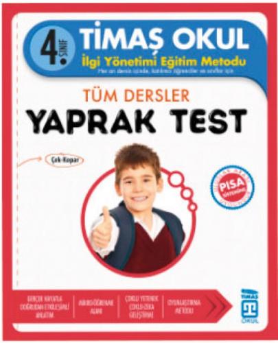 4. Sınıf Tüm Dersler Yaprak Test  Frontansicht 1