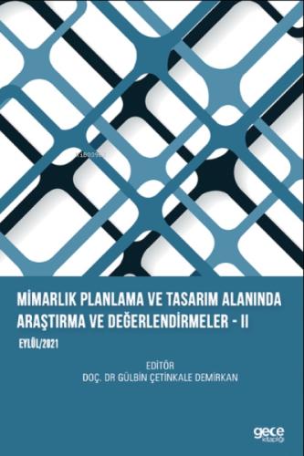 Mimarlık Planlama ve Tasarım Alanında Araştırma ve Değerlendirmeler 2 - Eylül 2021  Frontansicht 1