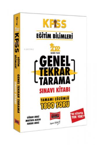 2022 KPSS Eğitim Bilimleri Tamamı Çözümlü Genel Tekrar Tarama Sınavı Kitabı  Frontansicht 1