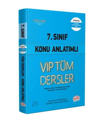 Editör Vip 7. Sınıf Tüm Dersler Konu Anlatımlı Mavi Kitap Kamp:  Frontansicht 1