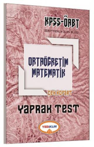 KPSS ÖABT Ortaöğretim Matematik Yaprak Test  Frontansicht 1