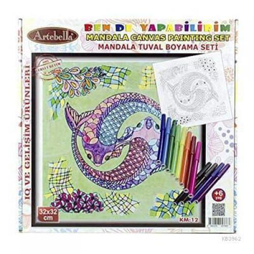 Artebella Mandala Tuval Boyama Seti 32x32 Km-12  Frontansicht 1