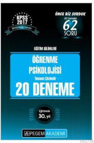 Kpss Eğitim Bilimleri Öğrenme Psikolojisi Tamamı  Frontansicht 1