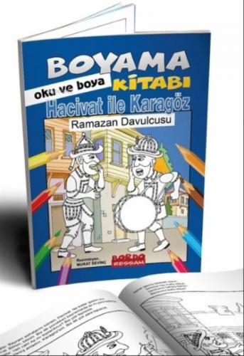 Hacivat İle Karagöz Ramazan Davucusu (Oku ve Boya)  Frontansicht 1