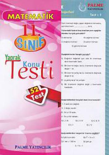 11. Sınıf Matematik Yaprak Konu Testi  Frontansicht 1