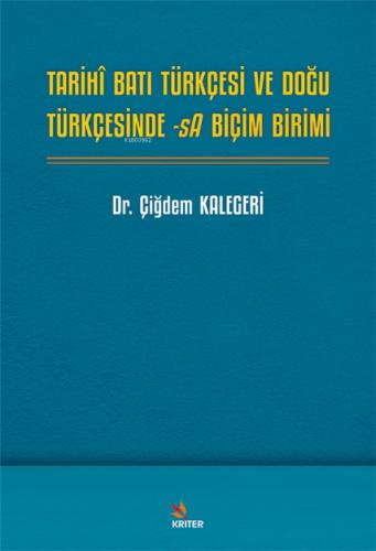 Tarihi Batı Türkçesi ve Doğu Türkçesinde -sA Biçim Birimi  Frontansicht 1