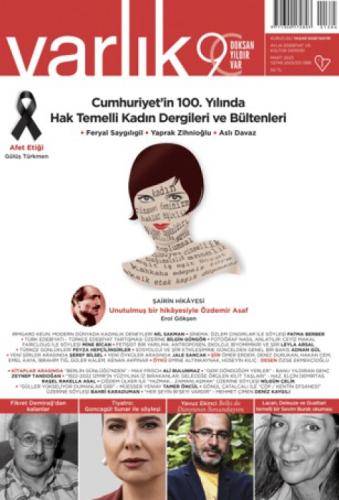 Varlık Edebiyat ve Kültür Dergisi Sayı: 1386 - Mart 2023  Frontansicht 1