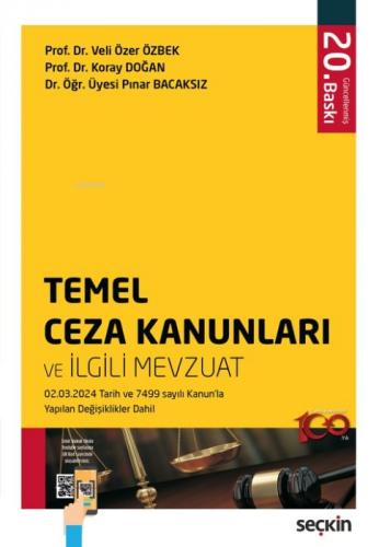 Temel Ceza Kanunları ve İlgili Mevzuat  Frontansicht 1