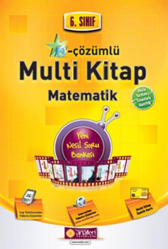 6.Sınıf E-Çözümlü Multi Kitap Matematik Soru Bankası  Frontansicht 1
