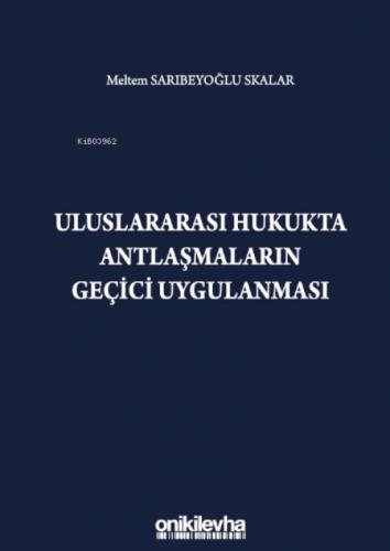 Uluslararası Hukukta Antlaşmaların Geçici Uygulanması  Frontansicht 1