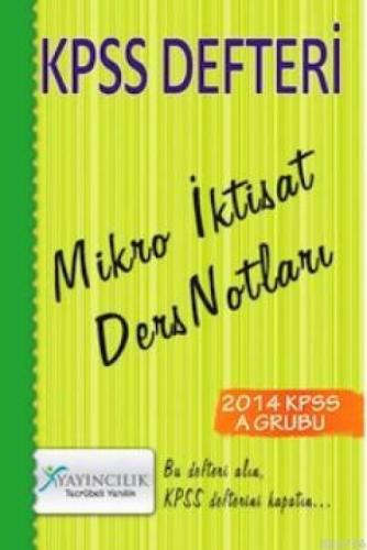 KPSS Defteri Mikro İktisat Ders Notları  Frontansicht 1