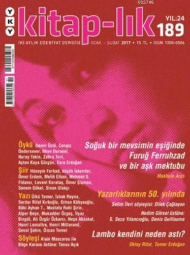 Kitap-lık Sayı: 189 / Ocak - Şubat 2017  Frontansicht 1