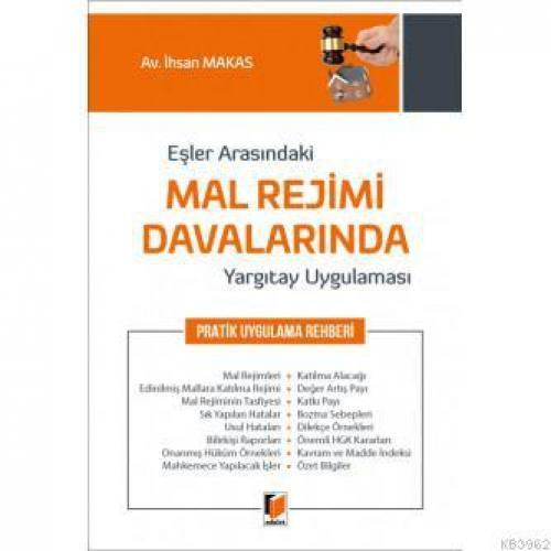 Eşler Arasındaki Mal Rejimi Davalarında Yargıtay Uygulaması Pratik Uygulama Rehberi  Frontansicht 1