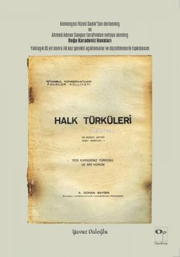 Halk Türküleri - Yedi Karadeniz Türküsü ve Bir Horon  Frontansicht 1