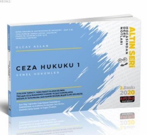 Ceza Hukuku 1 Genel Hükümler Hocasından Ders Notları  Frontansicht 1