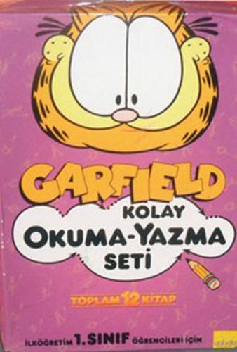 Garfield Kolay Okuma-Yazma Seti (12 Kitap) Dev Poster Hediyeli  Frontansicht 1