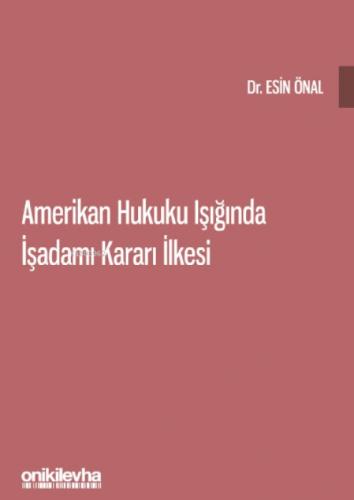 Amerikan Hukuku Işığında İşadamı Kararı İlkesi  Frontansicht 1