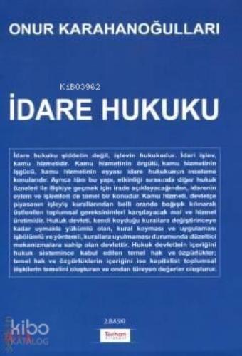 İdare Hukuku  Frontansicht 1