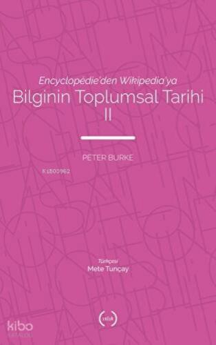 Encyclopédie'den Wikipedia'ya Bilginin Toplumsal Tarihi 2  Frontansicht 1