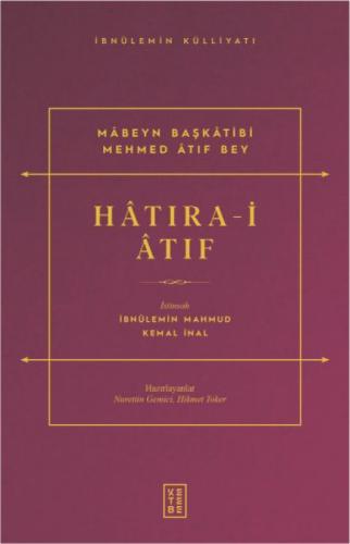 Hatıra-i Atıf  Frontansicht 1