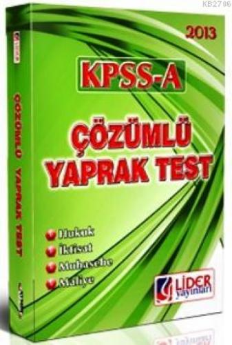 KPSS A Grubu Çözümlü Yaparak Test 2013  Frontansicht 1